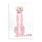 Stupell Industries Pink Leopard Floral Garland Wall Plaque Design By Patricia Pinto